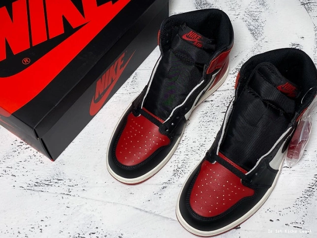 Jordan Air 1 Retro Bred High Toe OG 555088-610 0812